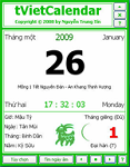 tVietCalendar 2015 1.1 - Ứng dụng lịch Việt trên Desktop