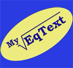 MyEqText 3.0 - Phần mềm soạn thảo công thức toán học cho PC