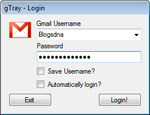 gTray Beta 1.0 - Ứng dụng kiểm tra hộp thư Gmail cho PC