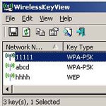 WirelessKeyView 1.71 - Khôi phục key mạng không dây lưu trong PC
