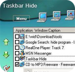 Taskbar Hide 1.8 - Hiện hoặc ẩn thanh tác vụ cho PC