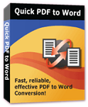 Quick PDF to Word 3.0 - Phần mềm chuyển đổi PDF sang Word cho PC